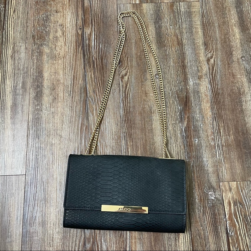 ALDO Chain Strapped Snake Skin Purse